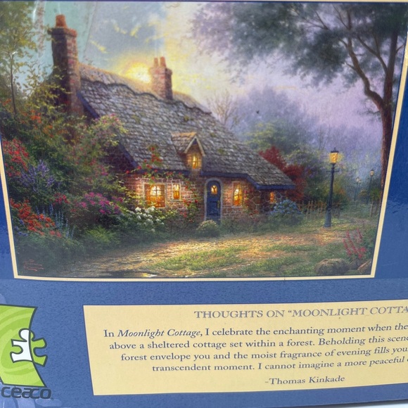 Thomas Kinkade 1000 Piece Jigsaw Puzzle Vintage Rare Complete Family Fun Artist - Picture 5 of 13